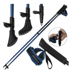 ALPIDEX 100% grafīta nūjošanas nūju komplekts ar EVA rokturi