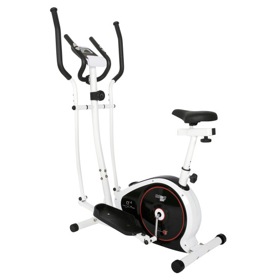 CHRISTOPEIT SPORT eliptiskais trenažieris + velotrenažieris CT4. Velotrenažiera un eliptiskā trenažiera kombinācija 7kg/100kg