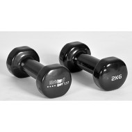 CHRISTOPEIT SPORT vinila hanteles – Beauty Bells 2x2kg (pāris)