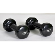 CHRISTOPEIT SPORT vinila hanteles – Beauty Bells 2x3kg (pāris)