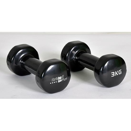 CHRISTOPEIT SPORT vinila hanteles – Beauty Bells 2x3kg (pāris)
