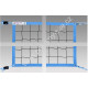 Pludm.Volejbola tīkls BEACH ECONOM