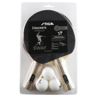 STIGA galda tenisa Komplekts SWAY (2 raketes + 3 bumbiņas)