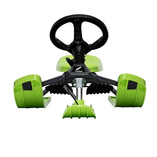 Stūrējamās ragavas Iconic Graphite zaļas