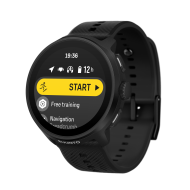 SUUNTO RUN ALL BLACK silicone strap sporta pulkstenis,