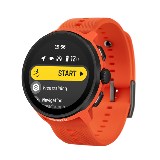 SUUNTO RUN CORAL ORANGE silicone strap sporta pulkstenis