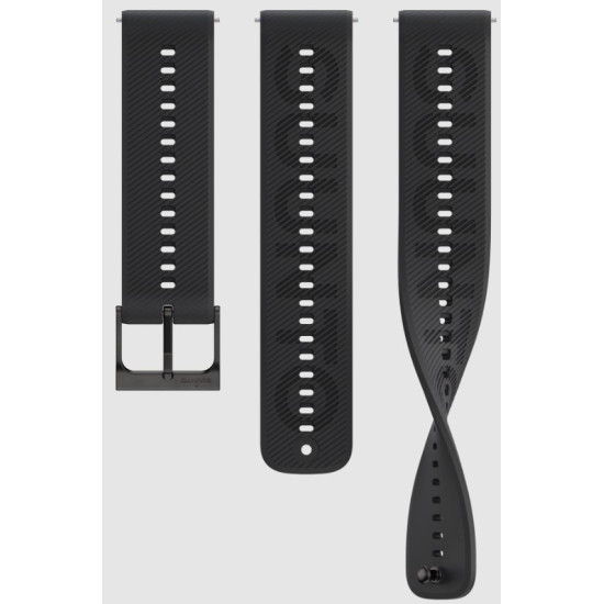 SUUNTO 22 ATH6 SILICONE STRAP ALL BLACK S+M