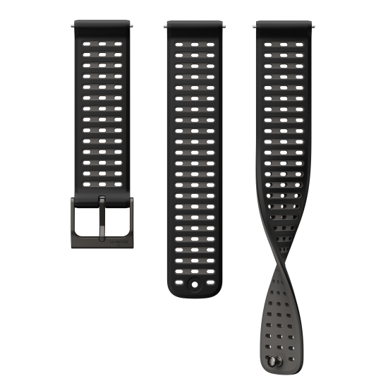 22 ATH9 SILICONE STRAP BLACK S+M