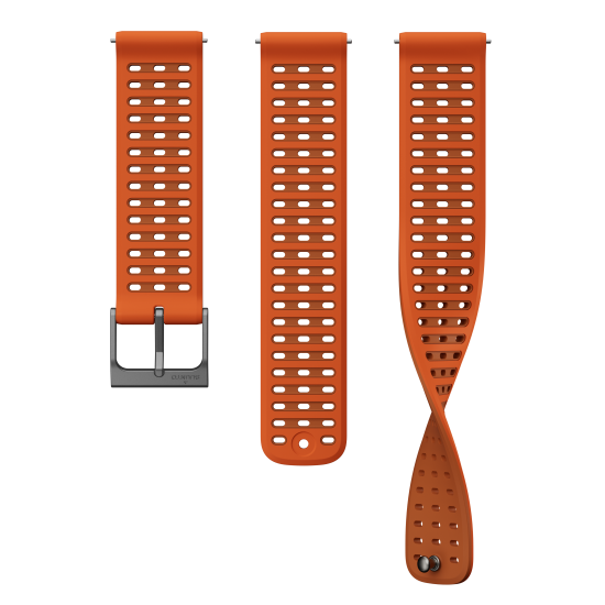 22 ATH9 SILICONE STRAP CANYON ORANGE S+M