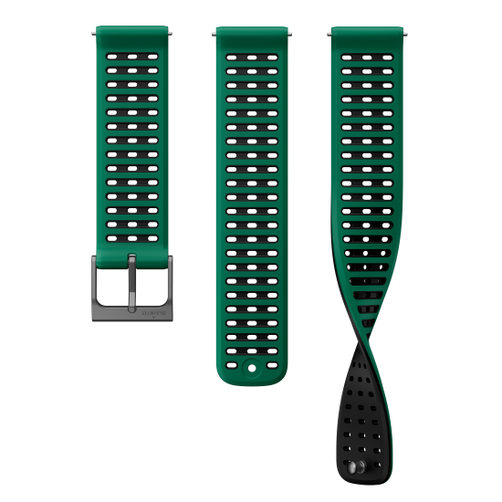 22 ATH9 SILICONE STRAP PINE GREEN S+M