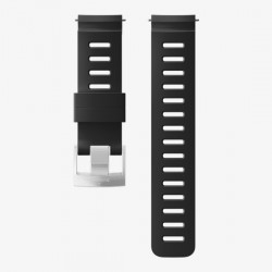 SUUNTO 24MM DIVE 1 SILICONE STRAP BLACK/STEEL M