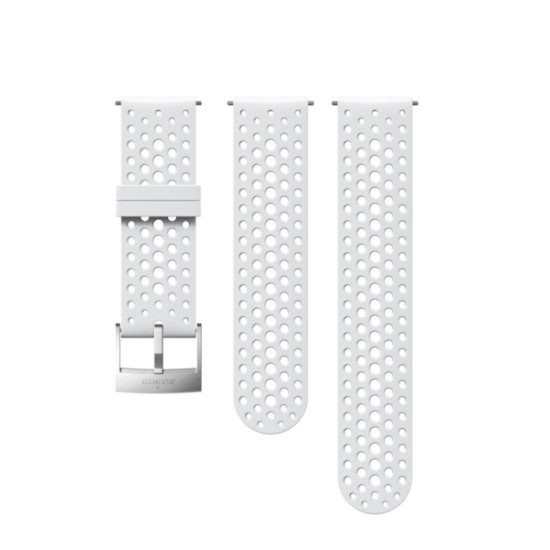 SUUNTO 24 ATH1 SILICONE STRAP WHITE/STEEL S+M