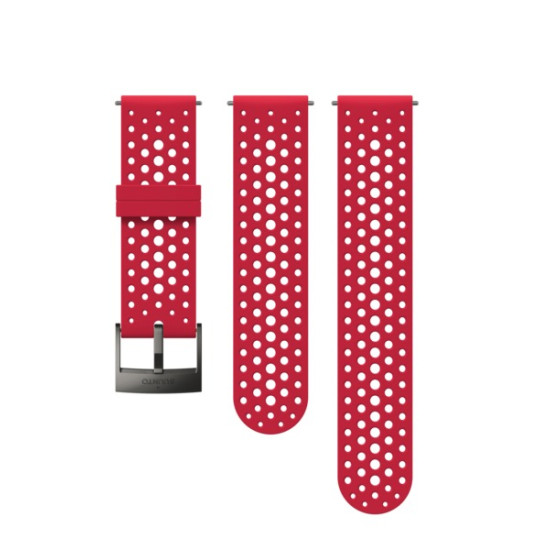 SUUNTO 24 ATH1 SILICONE STRAP RED/BLACK S+M