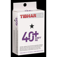 TIBHAR galda tenisa bumbiņas 40+ SYNTT * baltas 6gb.iep.