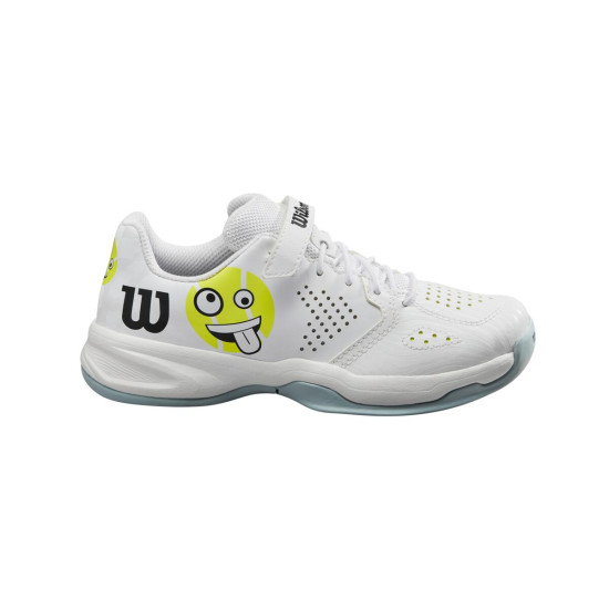 WILSON TENISA APAVI BĒRNU KAOS EMO White/Safety Yellow/Stratosphere WRS331800