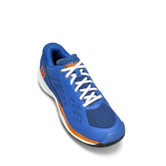 WILSON TENISA APAVI JUNIORU RUSH PRO ACE JR Déjà Vu Blue/Orange Tiger/White WRS337590
