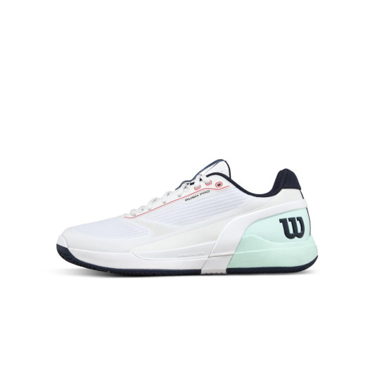 WILSON TENISA APAVI VĪRIEŠU RUSH PRO 5 White / Bay / Fiery Coral WRS338500