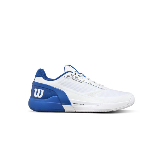 WILSON TENISA APAVI VĪRIEŠU RUSH PRO 5 White / Deja Vu Blue / Safety Yellow WRS338520