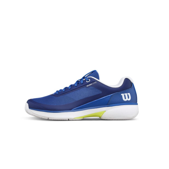 WILSON TENISA APAVI VĪRIEŠU RUSH LITE 5 Deja Vu Blue / White / Safety Yellow WRS338560