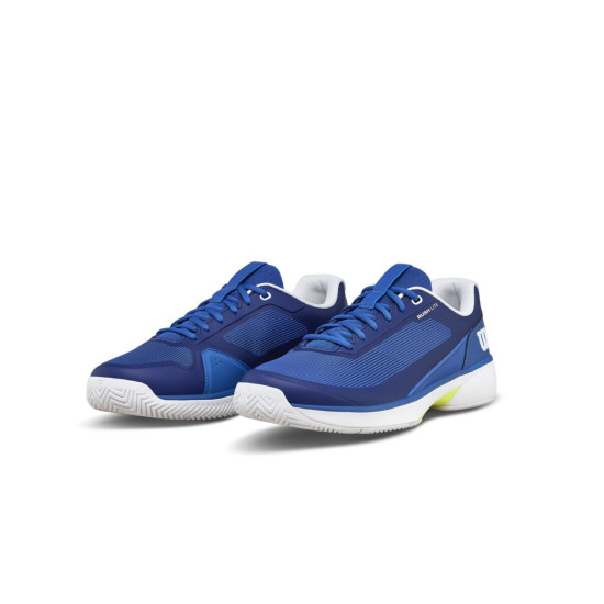 WILSON TENISA APAVI VĪRIEŠU RUSH LITE 5 Deja Vu Blue / White / Safety Yellow WRS338560