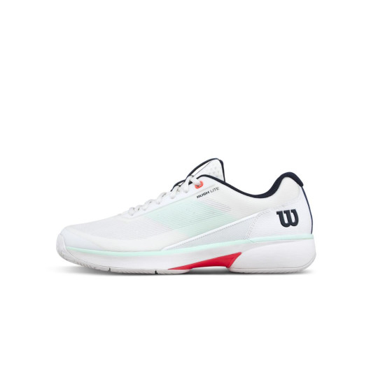 WILSON TENISA APAVI VĪRIEŠU RUSH LITE 5 White / Bay / Fiery Coral WRS338580