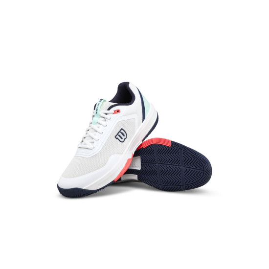 WILSON TENISA APAVI VĪRIEŠU COURTGLIDE White / Bay / Fiery Coral WRS339780