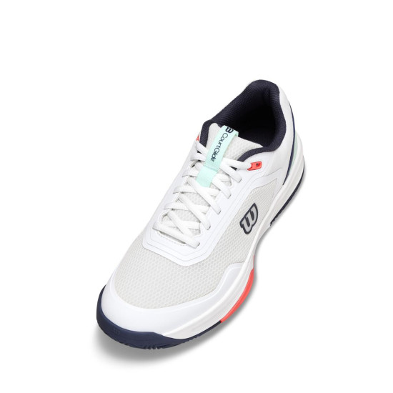 WILSON TENISA APAVI VĪRIEŠU COURTGLIDE White / Bay / Fiery Coral WRS339780