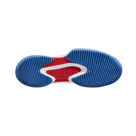 WILSON TENISA APAVI SIEVIEŠU KAOS SWIFT 1.5 2024 White/Deja Vu Blue/Wilson Red WRS332830