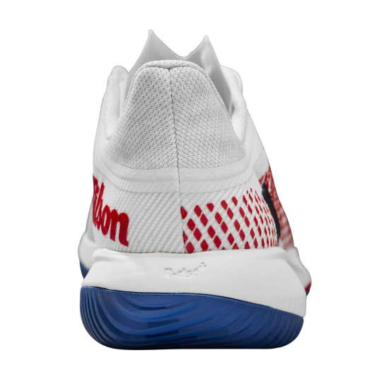 WILSON TENISA APAVI SIEVIEŠU KAOS SWIFT 1.5 2024 White/Deja Vu Blue/Wilson Red WRS332830