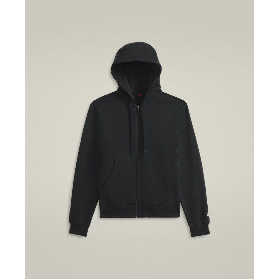 WILSON VĪRIEŠU M UNISEX TEAM ZIP HOODIE BLACK