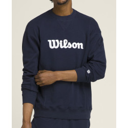 WILSON VĪRIEŠU M TEAM CREWNECK CLASSIC NAVY SCRIPT WM00470511DBC