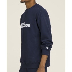 WILSON VĪRIEŠU M TEAM CREWNECK CLASSIC NAVY SCRIPT WM00470511DBC