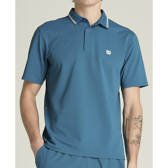 WILSON VĪRIEŠU POLO KREKLS M CHALLENGERS TECHNICAL LYONS BLUE