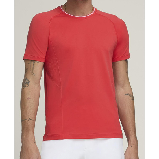 WILSON VĪRIEŠU SPORTA T-KREKLS TEAM SEAMLESS CREW INFRARED