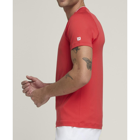 WILSON VĪRIEŠU SPORTA T-KREKLS TEAM SEAMLESS CREW INFRARED