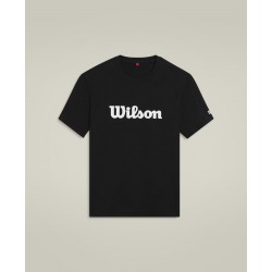 WILSON VĪRIEŠU T-KREKLS M UNISEX TEAM GRAPHIC TEE BLACK SCRIP