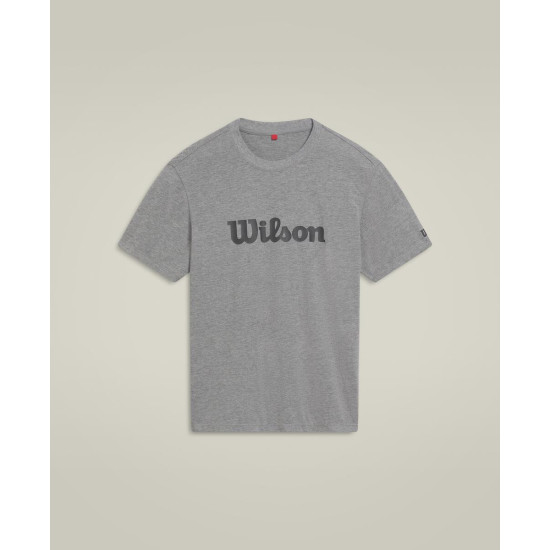 WILSON VĪRIEŠU T-KREKLS M UNISEX TEAM GRAPHIC TEE MEDIUM GRAY HEATHER SCRIP