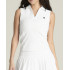 W RIB SLEEVELESS POLO BRIGHT WHITE