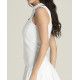W RIB SLEEVELESS POLO BRIGHT WHITE