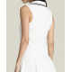 W RIB SLEEVELESS POLO BRIGHT WHITE