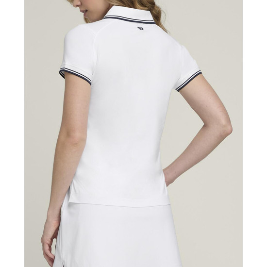 W TEAM POLO BRIGHT WHITE