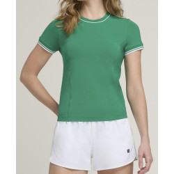 W TEAM SEAMLESS TEE COURTSIDE GREEN