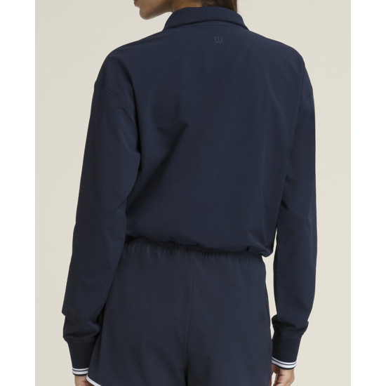 W DAVENPORT WOVEN POP OVER CLASSIC NAVY