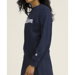 W TEAM CREWNECK CLASSIC NAVY SCRIPT WW00480511DBC