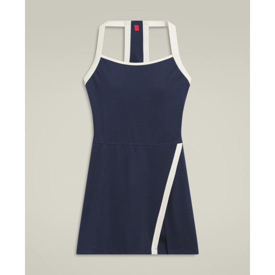 W RALLY HALTER UNLINED DRESS CLASSIC NAVY
