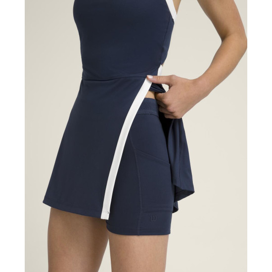 W RALLY HALTER UNLINED DRESS CLASSIC NAVY