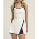 W RALLY HALTER UNLINED DRESS SANDRIFT