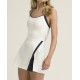 W RALLY HALTER UNLINED DRESS SANDRIFT