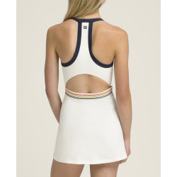 W RALLY HALTER UNLINED DRESS SANDRIFT