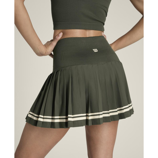 W MIDTOWN TENNIS SKIRT GRAPE LEAF